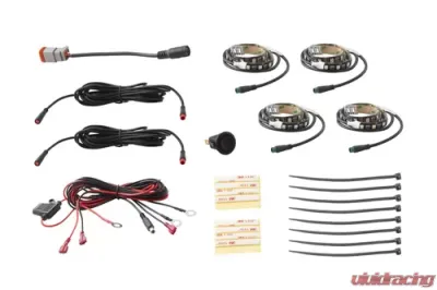 Diode Dynamics RGBW Grille Strip Kit 4pc Multicolor - DD0445