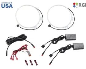 Diode Dynamics RGBW DRL LED Halos Jeep Wrangler JL | Gladiator JT 2018-2023
