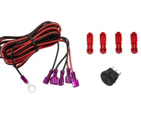Diode Dynamics Add-on LED Switch Kit Red