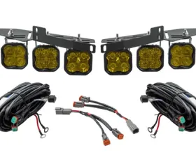 Diode Dynamics SS3 LED Fog Kit Yellow Pro Ford Raptor 2017-2020