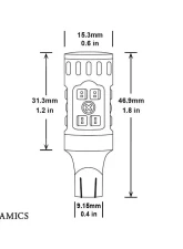 Diode Dynamics 921 XPR LED Bulb Single Red                                     - DD0395S - Image 5