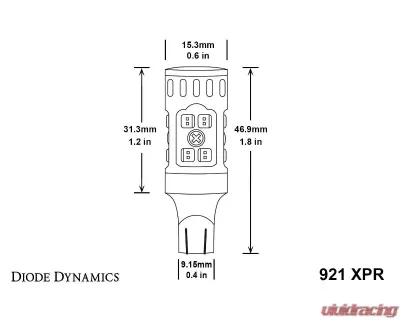 Diode Dynamics 921 XPR LED Bulb Single Red - DD0395S