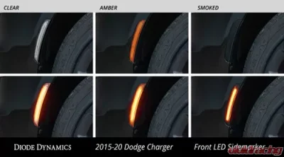 Diode Dynamics LED Sidemarkers Clear Set Dodge Charger 2015-2023 - DD5110