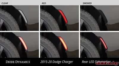 Diode Dynamics LED Sidemarkers Clear Set Dodge Charger 2015-2023 - DD5110