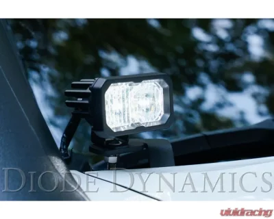 Diode Dynamics Stage Series 2 Inch LED Ditch Light Kit Sport White Combo Toyota Tacoma 2016-2023 - DD6376