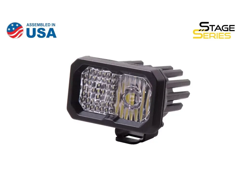 Diode Dynamics Stage Series 2 Inch LED Pod, Sport White Combo Standard ABL Each - DD6388S