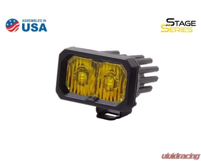 Diode Dynamics Stage Series 2 Inch LED Pod, Pro Yellow Driving Standard ABL Each - DD6404S