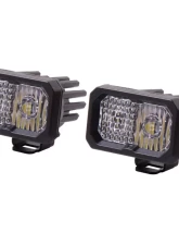 Diode Dynamics Stage Series 2 Inch LED Pod, Pro White Fog Standard ABL Pair                                     - DD6406P - Image 2