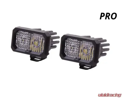 Diode Dynamics Stage Series 2 Inch LED Pod, Pro White Fog Standard ABL Pair - DD6406P