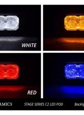 Diode Dynamics Stage Series 2 Inch LED Pod, Pro White Fog Standard ABL Each                                     - DD6406S - Image 7