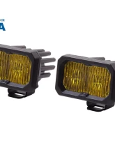 Diode Dynamics Stage Series 2 Inch LED Pod, Pro Yellow Fog Standard ABL Pair                                     - DD6407P - Image 8