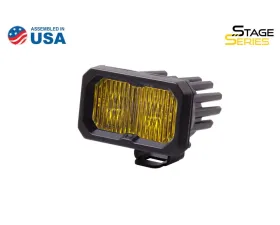 Diode Dynamics Stage Series 2 Inch LED Pod, Pro Yellow Fog Standard ABL Each
