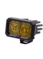 Diode Dynamics Stage Series 2 Inch LED Pod, Pro Yellow Fog Standard ABL Each                                     - DD6407S - Image 2