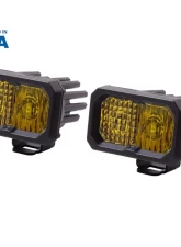 Diode Dynamics Stage Series 2 Inch LED Pod, Pro Yellow Combo Standard ABL Pair                                     - DD6412P - Image 8