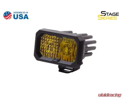 Diode Dynamics Stage Series 2 Inch LED Pod, Pro Yellow Combo Standard ABL Each - DD6412S