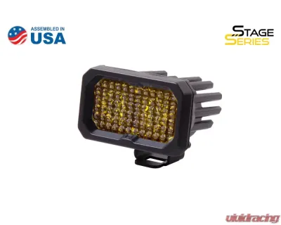 Diode Dynamics Stage Series 2 Inch LED Pod, Pro Yellow Flood Standard ABL Each - DD6417S