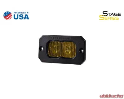 Diode Dynamics Stage Series 2 Inch LED Pod, Sport Yellow Fog Flush ABL Each - DD6425S