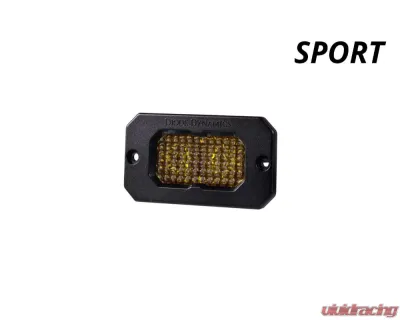 Diode Dynamics Stage Series 2 Inch LED Pod, Sport Yellow Fog Flush ABL Each - DD6425S