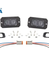Diode Dynamics Stage Series 2 Inch LED Pod, Pro White Fog Flush ABL Pair                                     - DD6432P - Image 9