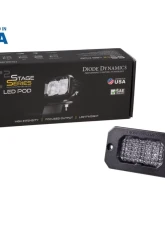 Diode Dynamics Stage Series 2 Inch LED Pod, Pro White Fog Flush ABL Each                                     - DD6432S - Image 4