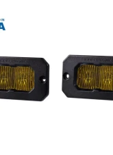 Diode Dynamics Stage Series 2 Inch LED Pod, Pro Yellow Fog Flush ABL Pair                                     - DD6433P - Image 6
