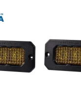 Diode Dynamics Stage Series 2 Inch LED Pod, Pro Yellow Flood Flush ABL Pair                                     - DD6438P - Image 6