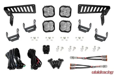 Diode Dynamics SS3 Cowl LED Bracket Kit White Pro Jeep Wrangler JL | Gladiator 2018-2023 - DD6554