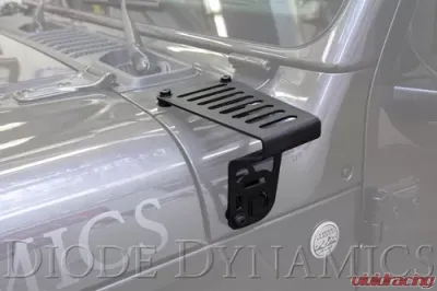Diode Dynamics SS3 Cowl LED Bracket Kit White Pro Jeep Wrangler JL | Gladiator 2018-2023 - DD6554