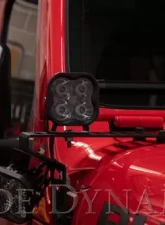 Diode Dynamics SS3 Cowl LED Bracket Kit White Pro Jeep Wrangler JL | Gladiator 2018-2023                                     - DD6554 - Image 3