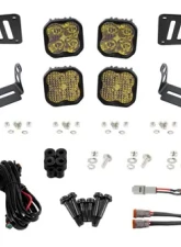 Diode Dynamics SS3 Cowl LED Bracket Kit Yellow Pro Jeep Wrangler JL | Gladiator 2018-2023                                     - DD6556 - Image 10