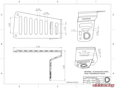 Diode Dynamics SS3 Cowl LED Bracket Kit Yellow Pro Jeep Wrangler JL | Gladiator 2018-2023 - DD6556