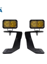 Diode Dynamics C2 2.0 LED Ditch Light Kit Sport Yellow Combo Subaru WRX | Crosstrek 2018-2025                                     - DD6563 - Image 2