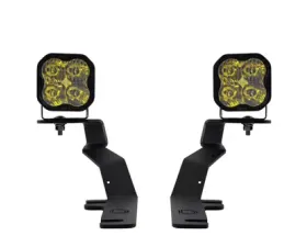 Diode Dynamics SS3 LED Ditch Light Kit Sport Yellow Driving Ford F-150 | Raptor 2015-2020