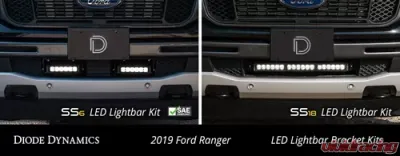 Diode Dynamics SS6 6 Inch LED Lightbar Kit White Driving Ford Ranger 2019-2021 - DD6592