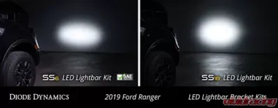 Diode Dynamics SS6 6 Inch LED Lightbar Kit White Driving Ford Ranger 2019-2021 - DD6592