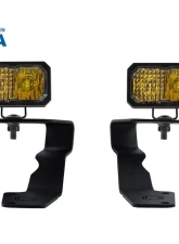 Diode Dynamics Stage Series 2 Inch LED Ditch Light Kit Sport Yellow Combo Subaru WRX | Sti 2015-2021                                     - DD6617 - Image 2