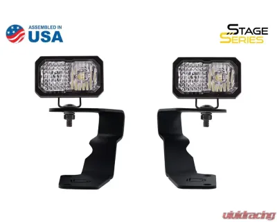 Diode Dynamics Stage Series 2 Inch LED Ditch Light Kit Pro White Combo Subaru WRX | Sti 2015-2021 - DD6618