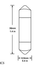 Diode Dynamics 36mm HP6 LED Red Pair                                     - DD0308P - Image 4