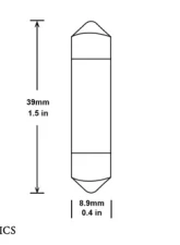 Diode Dynamics 39mm HP6 LED Warm White Pair                                     - DD0353P - Image 5