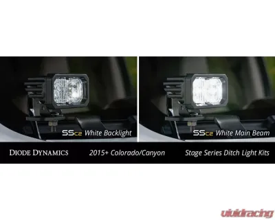 Diode Dynamics SS3 LED Ditch Light Kit Pro Yellow Driving Chevrolet Colorado | Canyon 2015-2021 - DD6649