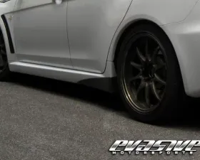 Voltex Wet Carbon Rear Side Spats Mitsubishi Evo X 08-15