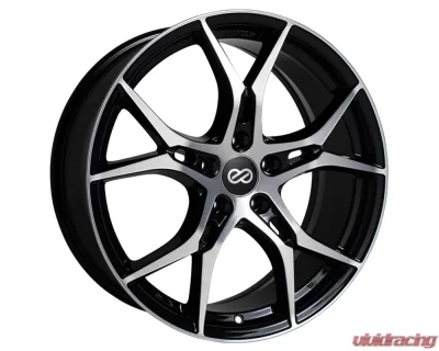 Enkei VULCAN Wheel Performance Series Black Machined 19x8 5x114.3 35mm - 517-980-6535BKM