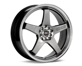 Enkei EV5 Wheel Performance Series Hyper Black w/ Machined Lip 17x7 4x100/108 45mm