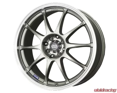 Enkei J10 Silver with Machined Lip Wheel 16x7 5x108 - 409-670-03SP