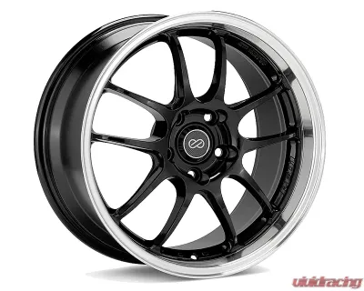 Enkei PF01 Wheel Racing Series Black Machined 17x9 5x114.3 35mm - 460-790-6535BKM