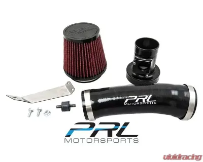 PRL Motorsports Short Ram Air Intake System for Honda Civic 2016-2021, Black Aluminum - PRL-HCRV5-INT-SRI-B
