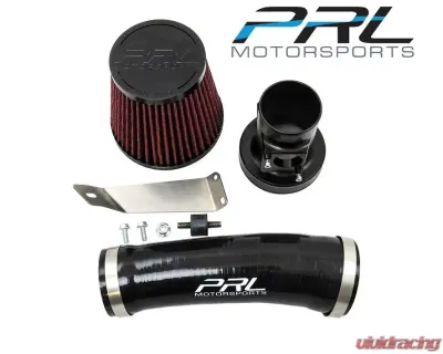 PRL Motorsports Short Ram Air Intake System for Honda Civic 2016-2021, Black Aluminum - PRL-HCRV5-INT-SRI-B