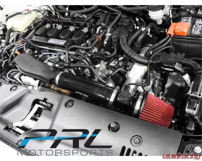 PRL Motorsports Short Ram Air Intake System for Honda Civic 2016-2021, Black Aluminum - PRL-HCRV5-INT-SRI-B
