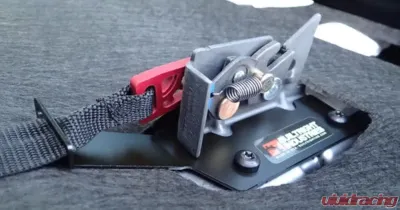 BuiltRight Industries Rear Seat Release - Red Strap Ford F-150| F-250 | F-350 | Raptor 2009-2024 - 100113