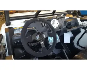 Madigan Motorsports Steering Wheel Seude w/Black Stitching Can-Am Maverick X3 | Polaris RZR XP1000